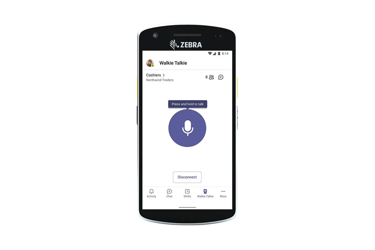 Microsoft Teams Walkie Talkie dostępny na urządzeniach Zebra Technologies